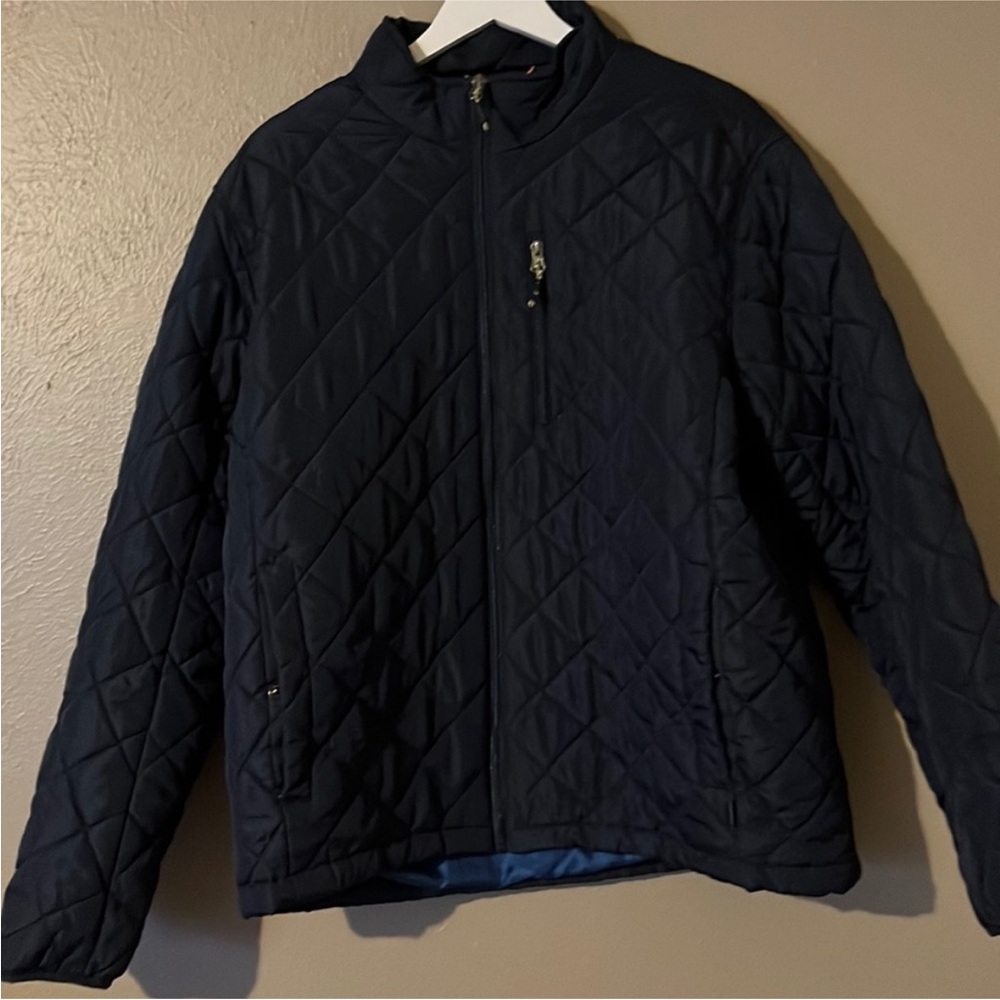 Quilted Puffer Jacket with Stand-Up Collar